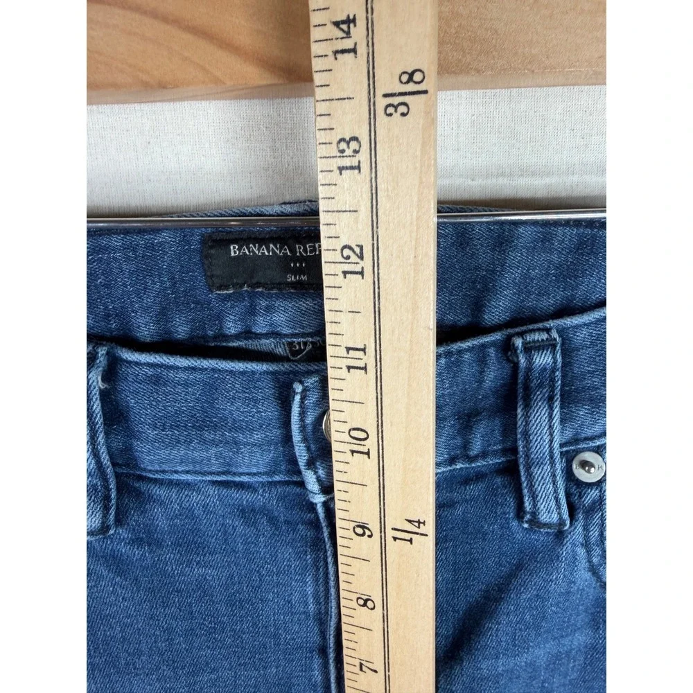 Banana Republic Men's Slim Full Zip Jeans size 31X30 Blue